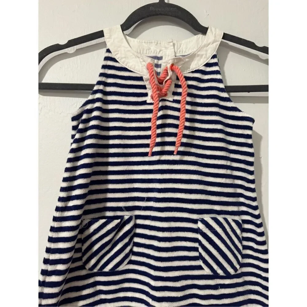 Janie and Jack navy and white striped dress 5